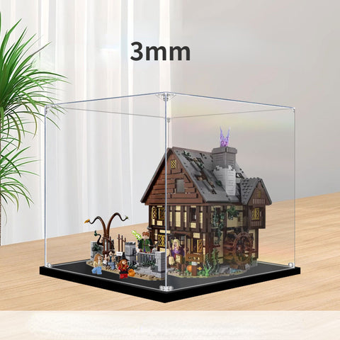 40x 25 x 25cm 2mm Display Box For 21341 The Sanderson Sisters' Cottage Building Blocks Showcase Blocks Accessories