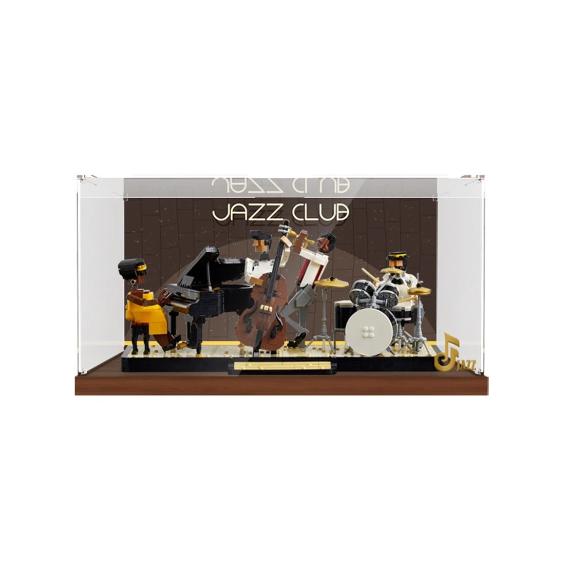 3mm Building Block Acrylic Display Box Show Case For Lego 21334 Jazz Quartet Dustproof Clear Crystal Nut Type