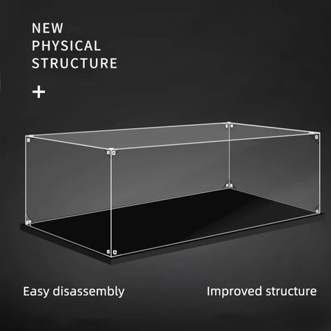 30 x 30 x 15cm 2mm 3mm Assembly Acrylic Display Box for 76392 Wizard Chess Showcase Blocks Accessories S-grade No Glue