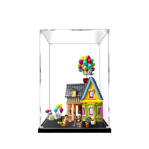 20x 15x 30cm 3mm Patterned Display Case For Lego 43217 Flying Balloon Up House  Building Blocks Showcase Blocks Accessories