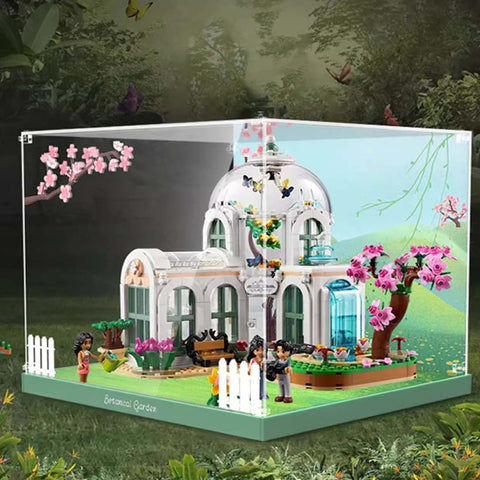 3mm Acrylic Display Case for Lego 41757 Botanical Garden Building Blocks Patterned Display Case NO Bricks Set