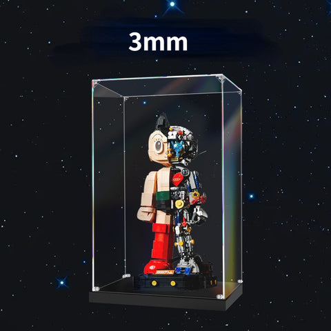 2mm 3mm Thick Display Case For 86203 Astro Boy Building Blocks Set NOT Include the Model Bricks DIY Toys For Children