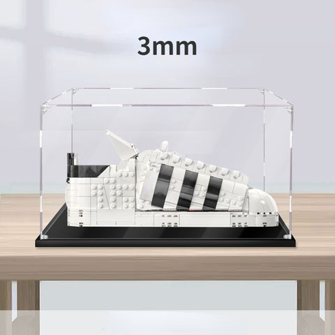 35 x 15 x 15cm 2mm Assembly Acrylic Display Box for LEGO 10282 Building Blocks Showcase Blocks Accessories No Glue