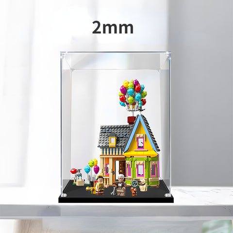 20x 15x 30cm 3mm Patterned Display Case For Lego 43217 Flying Balloon Up House  Building Blocks Showcase Blocks Accessories