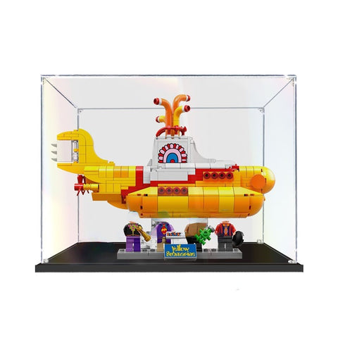 30 x 20 x 25cm 2mm 3mm Assembly Acrylic Display Box for 21306 Yellow Submarine Building Blocks Showcase Blocks Accessories