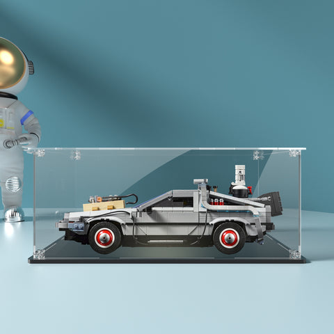 Acrylic Display Box for Lego 10300 Back to the Future Time Machine Dustproof Clear Display Case Toys Organizer