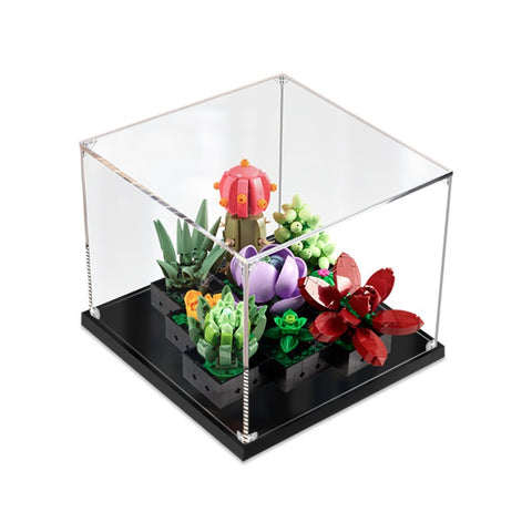 25 x 25 x 20cm 2mm 3mm Display Box For Lego 10309 Succulents Plants Building Blocks Showcase Blocks Accessories