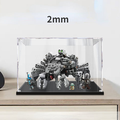 25 x 20 x 15cm 2mm 3mm Display Box For Lego 75361 Spider Tank Building Blocks Showcase Blocks Accessories