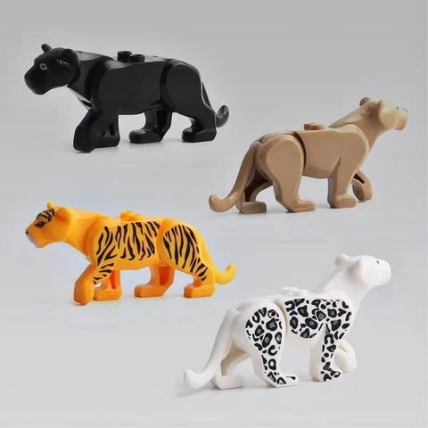 12pcs/set Animal Series Model Figures Big Building Blocks Animals Educational Toys For Kids Children Gift Compatible With