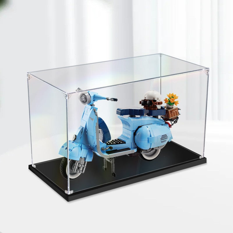 40 x 20 x 25cm 2mm 3mm  Assembly Acrylic Display Box for 10298 Vespa 125 Building Blocks Showcase Blocks Accessories No Glue