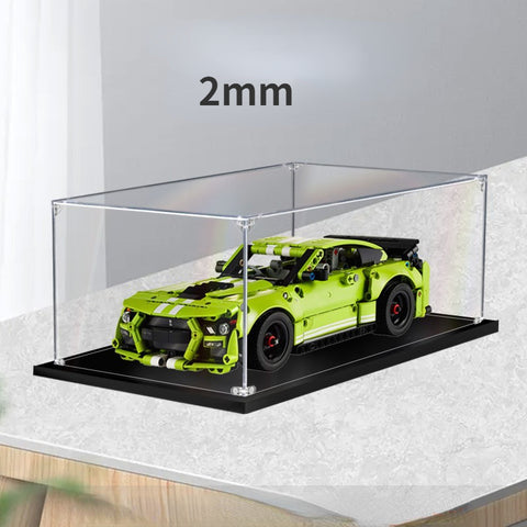 30x 15 x 15cm 2mm 3mm Acrylic Display Box For Lego 42138 GT500 Building Blocks Showcase Blocks Accessories